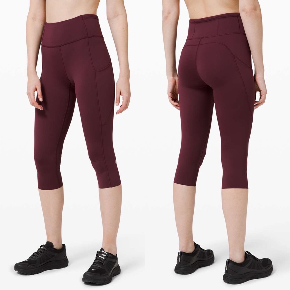 Lululemon Fast and Free 19” Size 6 Cassis